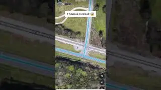 Thomas The Train 🚂 In Real Life On Google Earth #shorts #googleearth
