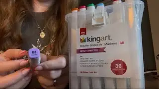 selling you art supplies asmr🎨🖍️