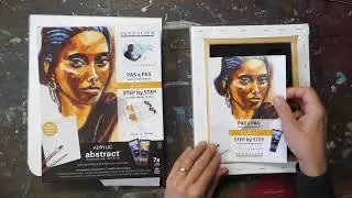 Pas &agrave; pas acrylique Titouan Lamazou, portrait de Kabari