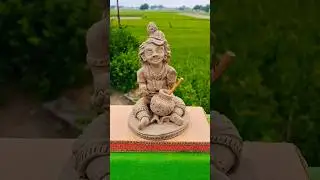 handmade idol of baal krishna #idolmaking #littlekrishna #krishnaidol