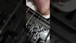 broken e string on my Jackson warrior js32 guitar
