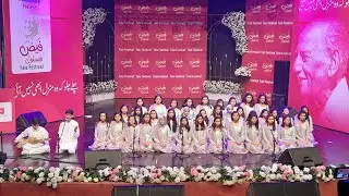 LGS JT Middle School Girls Branch Music & singing performance at Faiz Festival 2024 | Khaaki Banda