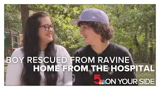 Missouri boy rescued from ravine spent weeks fighting for his life in hospital. Now he's home
