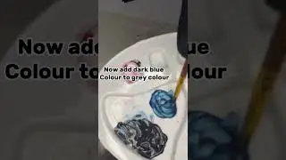 Learn to make sea blue colour 💙💙😍😍#shorts