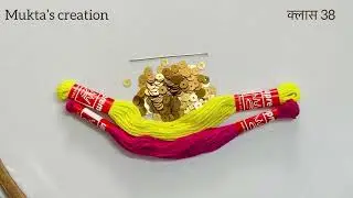 क्लास 38 मोती टाका/moti stitch neckline/border design