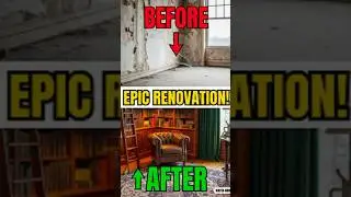 The Ultimate Dream Library Transformation (Satisfying Renovation)  #architecture #interiordesign