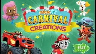 Nick JR. Carnival Creations  - PAW Patrol .  Bubble Guppies  / Cartoon Movie Game for Kids  HD