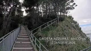 Hidden Ancona Marche Italy  🇮🇹 Grotta Azzurra  Walk - 4K #italy #marche #mare #ancona #hiddengems