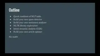Easy Natural Language Processing in Python Intro