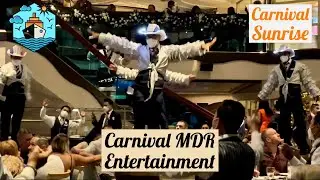 Carnival Sunrise Main Dining Room Entertainment #choosefun #carnivalsunrise #carnivalcruise #cruise