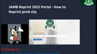 JAMB Reprint 2022 Portal &ndash; How to Reprint Jamb slip
