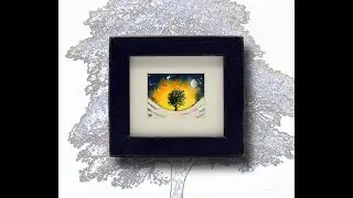 Winter time at Sycamore Gap. A framed original watercolour painting.
