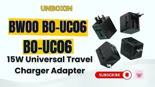 BWOO BO UC06 15W Universal Travel Charger Adapter Unboxing ❤️