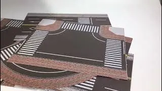 1pc 1/64 Scale Simulation Road Miniature Street Resin DIY Model Making