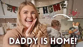 HE'S BACK! Getting Ready for Daddy To Come Home & Reunited After 4 LONG Months! | HomeWithShan