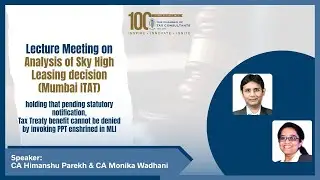 Analysis of Sky High Leasing decision (Mumbai ITAT) holding that pending statutory Notification