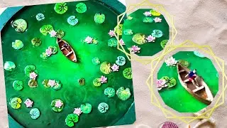 Resin Lotus Pond | Resin தாமரை குளம் | தமிழ் tutorial #resinart #tamiltutorial