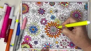 Flowers 💐 #Coloring Together! Do What You LOVE ❤️ COLORING BOOK for ADULTS 🎨 #arttherapy