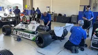Williams FW07 engine start at Jerez 2021