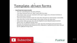Angular 7 -  Dataflow from view to model and from model to view in template-driven forms