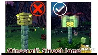 Street lamp || How to make Street lamp in Minecraft ? #minecraft#lamp @CubiusMC 
