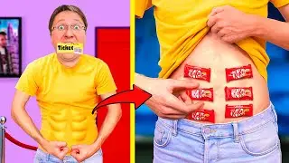🍭 Moduri de a furișa mâncare la CINEMA 🎬 SKETCH amuzant Partea 5