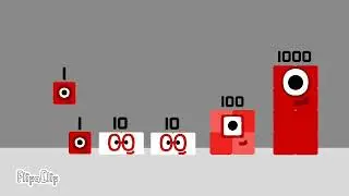 Numberblocks преобразуется в 1 миллион makingblocks