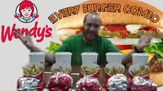 $50 Wendy's Challenge | Every Burger Combo