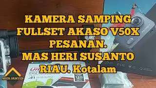 Kamera samping fullset akaso v50x di lengkapi mounting kaca prisma