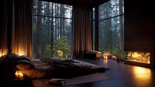 Rainy Night Calm Piano 🌧️ Deep Relaxation, Sleep Music & Meditation Ambience