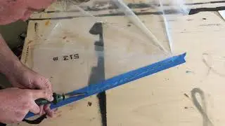Соединение двух пластиковых листов с помощью нагрева (пленка HDPE) с помощью паяльника