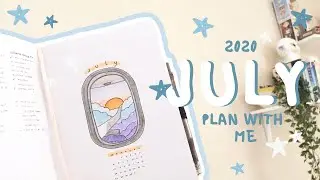 july plan with me ✏️ // surfaces theme