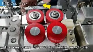 Full-auto Cup Mask Machine - Nose wire installation HTD