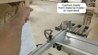 Panel Saw front material clamp
