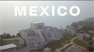 Mexico - Tulum Ruins, Cenotes, Isla Mujeres, Riviera Maya.  Drone 4k.  Sept 2017.