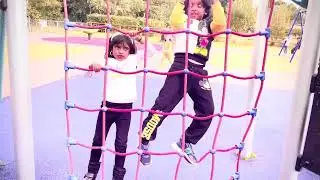 Adventures ofJoshin & Jofi climbing 🧗&zwj;♀️ and Jobi playing with her friend
