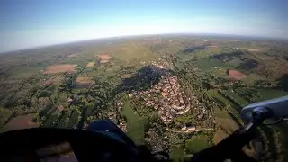 Encore plus haut que Cordes sur Ciel en paramoteur en Tarn et Garonne