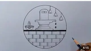 Shivling drawing easy | How to draw Shivling in a circle | pencil drawing | Circle drawing easy