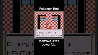 Pokemon Red Blue Diary Mewtwo is too powerful #nintendo #retrogaming #gameboy #gameplay #lore