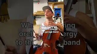 orchestra energy, garage budget #cello #singingcellist #cellorock