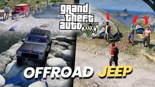 Gua Mencoba OFFROAD Pakai MOBIL JEEP di Jalur Bebatuan di GTA 5! (Mod)
