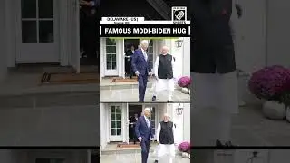 US President Joe Biden sees off PM Modi with a warm hug after concluding a bilateral meeting