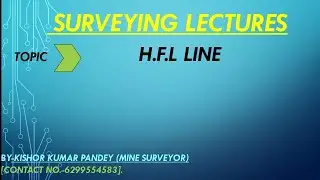 H.F.L ( Highest flood level line) | SURVEYING