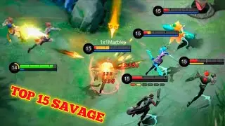 Top 15 SAVAGE MOMENTS episode # 1-mobile legends