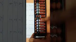 8 (single digits and using partners) questions solved in one minute #sanvi574 #abacus #abacuslearn