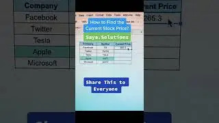 Track Stock Prices with Ease! #sayasolutions #googlesheets #excel