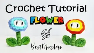 Easy Crochet Super Mario Fire & Ice Flower 🌸🔥❄️ Tutorial