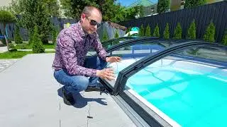 Concord pool enclosure. Solid polycarbonate.
