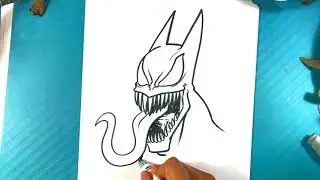 AMAZING How to Draw VENOM BATMAN