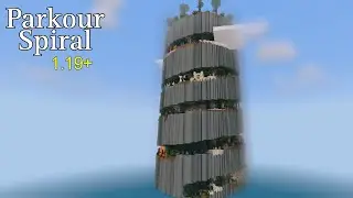 Map Parkour Spiral Mcpe 1.19+ speedrun
